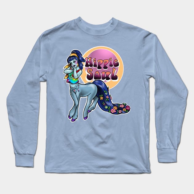 Hippie Soul Long Sleeve T-Shirt by Huldra Tattoo